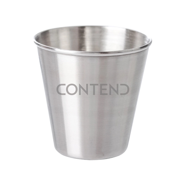 2 oz. Stainless Steel Shot Glass Cup - Image 1