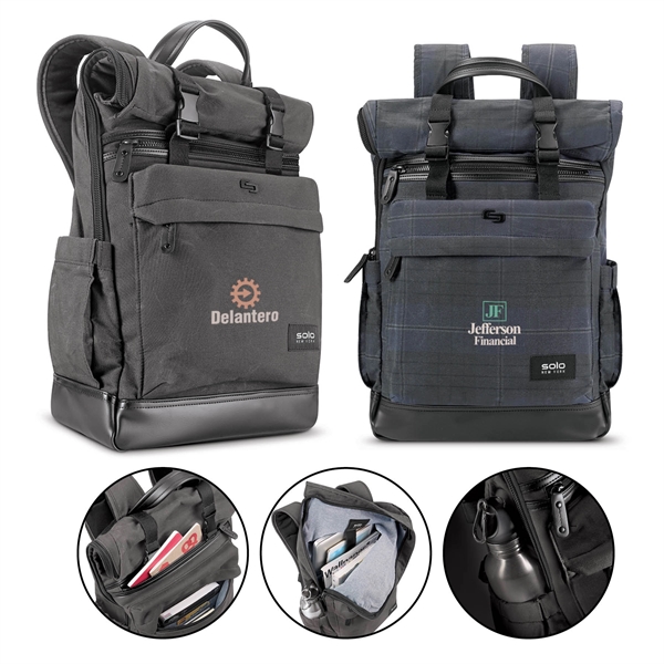 Solo® Cameron Rolltop Backpack - Image 1