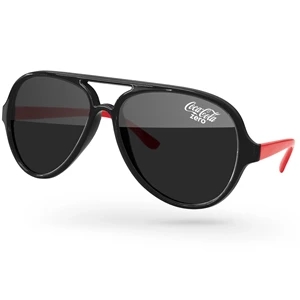 2-Tone Aviator Sport Sunglasses w/ 1-color imprint