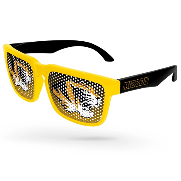 2-Tone Heat Pinhole Sunglasses w/ 1-color imprint - Image 1