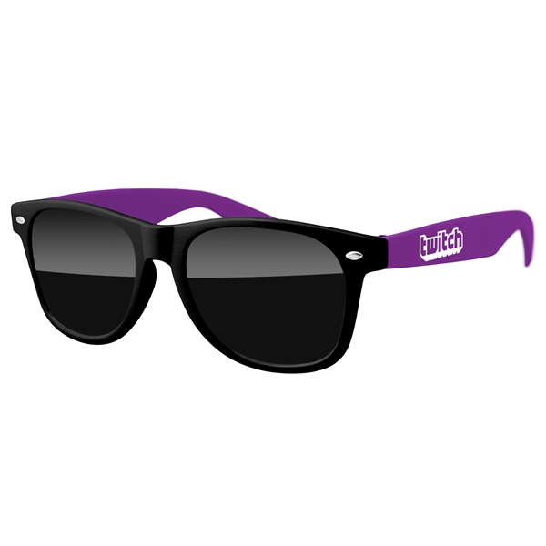 2-Tone Retro Sunglasses w/ 1-color imprint - Image 1