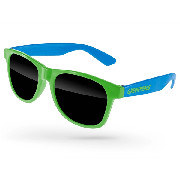 2-Tone Value Retro Sunglasses w/ 1-color imprint - Image 1