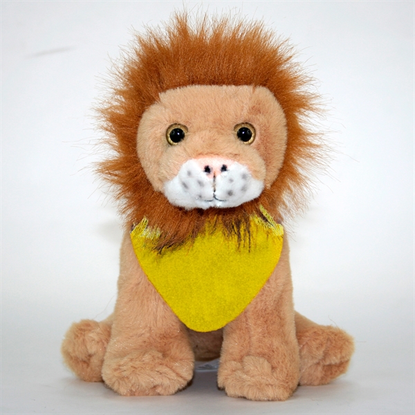 9" In The Zoo Stuffed Lion - Image 4