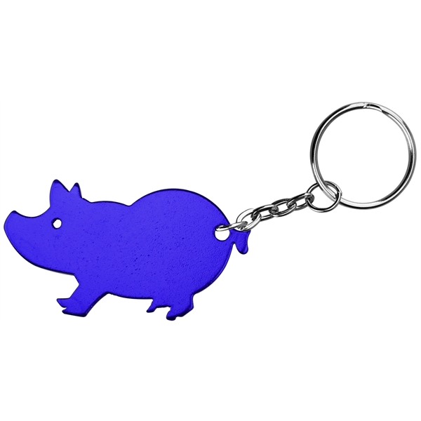 Jumbo size pig shape bottle opener key chain - Image 2