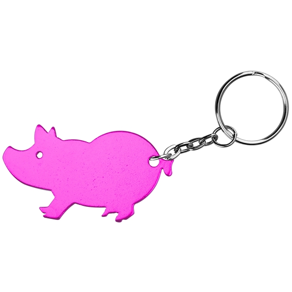 Jumbo size pig shape bottle opener key chain - Image 6