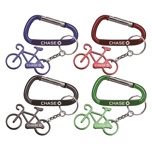 Bicycle shape bottle opener key chain - Image 1