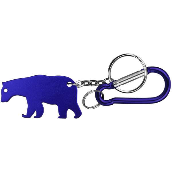 Bear shape bottle opener keychain - Image 2