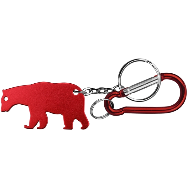 Bear shape bottle opener keychain - Image 4