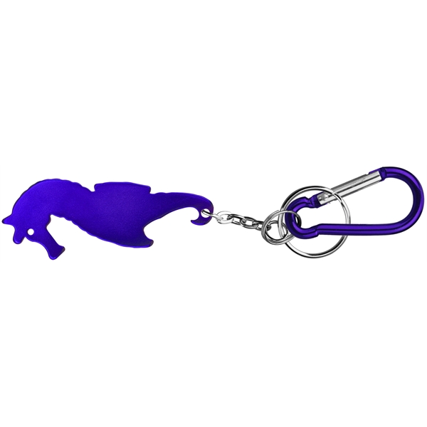 Seahorse shape bottle opener keychain - Image 2