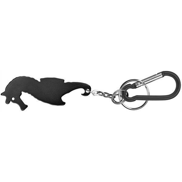Seahorse shape bottle opener keychain - Image 4