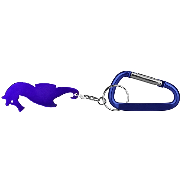 Seahorse shape bottle opener keychain - Image 2