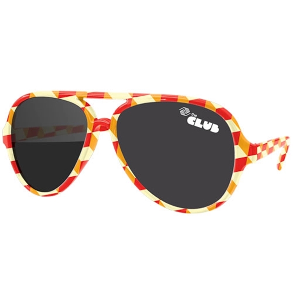 Aviator Sport Sunglasses w/ full-color sublimation - Image 1
