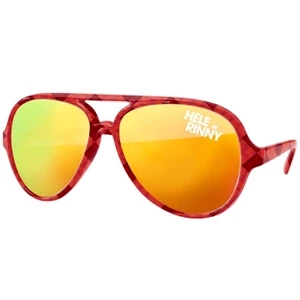 Aviator Sport Mirror Sunglasses w/ full-color sublimation