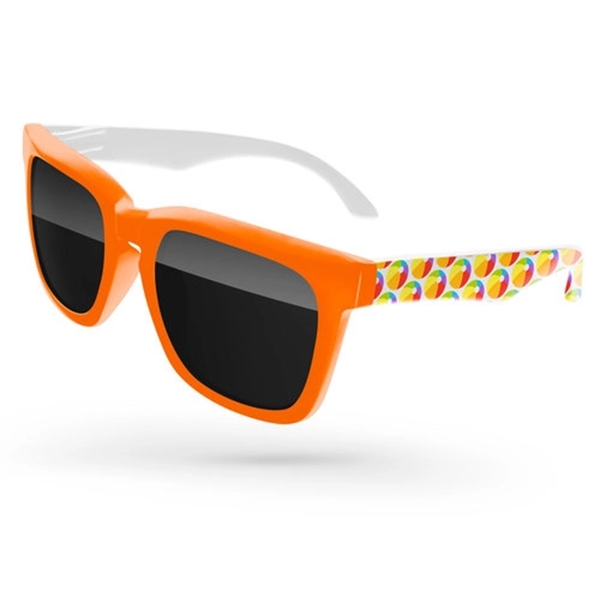 2-Tone Bold Sunglasses w/ full-color imprints - Image 1