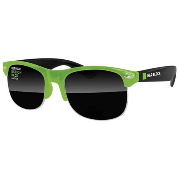 2-Tone Club Sport Sunglasses w/ 1-color imprint - Image 2