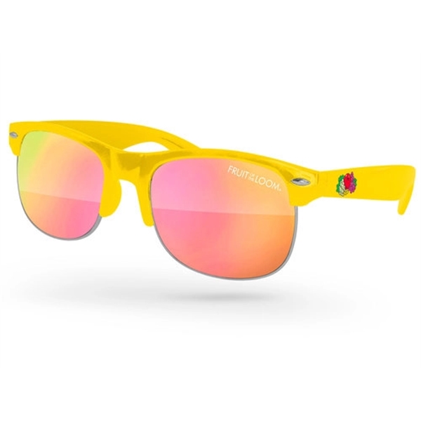 Club Sport Mirror Sunglasses w/ full-color imprints - Image 1