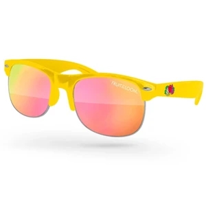 Club Sport Mirror Sunglasses w/ full-color imprints