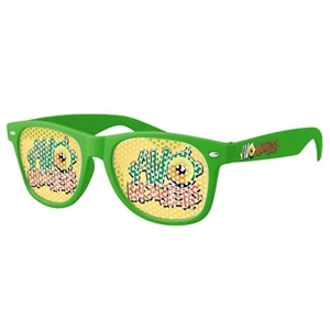 Retro Pinhole Sunglasses w/ full-color imprint