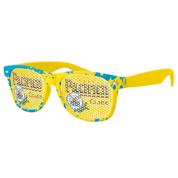 Retro Pinhole Sunglasses w/full-color sublimation - Image 1