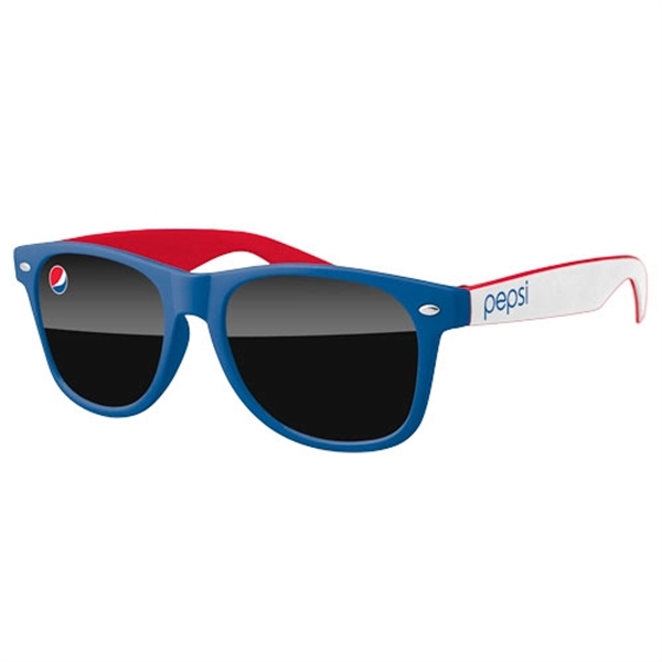 3-Tone Retro Sunglasses w/ 1-color imprint - Image 1