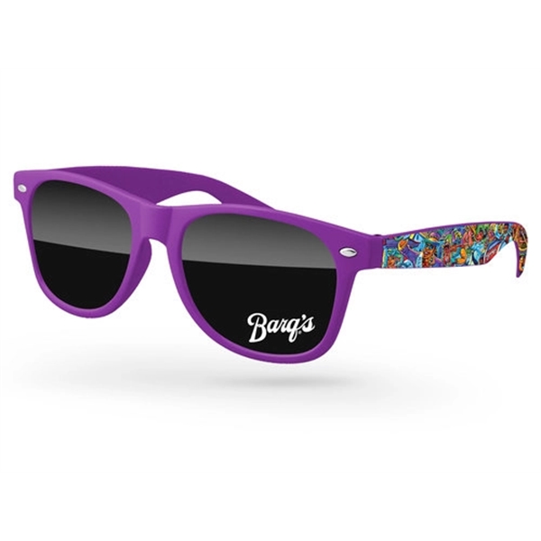 Retro Sunglasses w/ full-color imprints - Image 1
