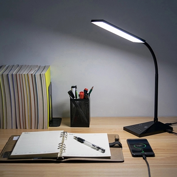LED Dimmable 12W Desktop Lamp with USB Charging Port. - Image 7