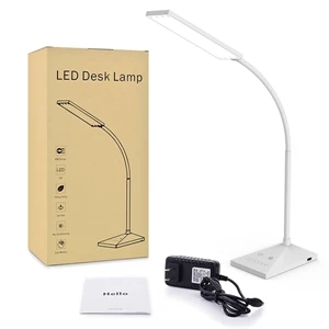 LED Dimmable 12W Desktop Lamp with USB Charging Port.