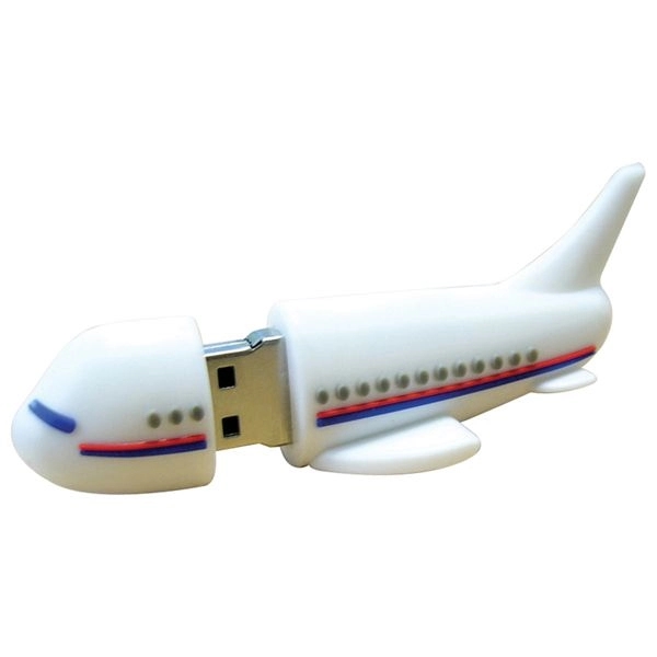 Custom Rubber Airplane USB Drive - Image 3