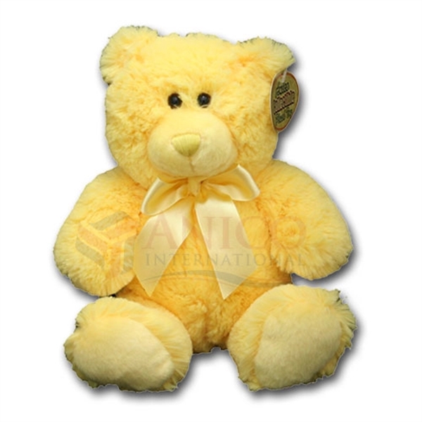 8" Bright Color Yellow Bear - Image 1
