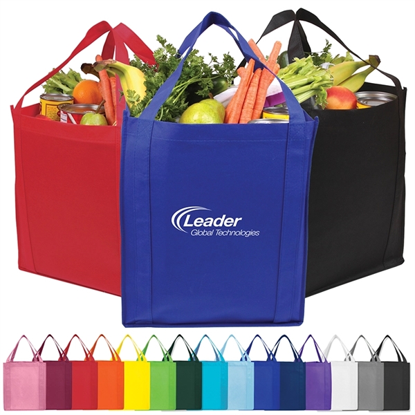 Saturn Jumbo Non-Woven Grocery Tote - Image 1