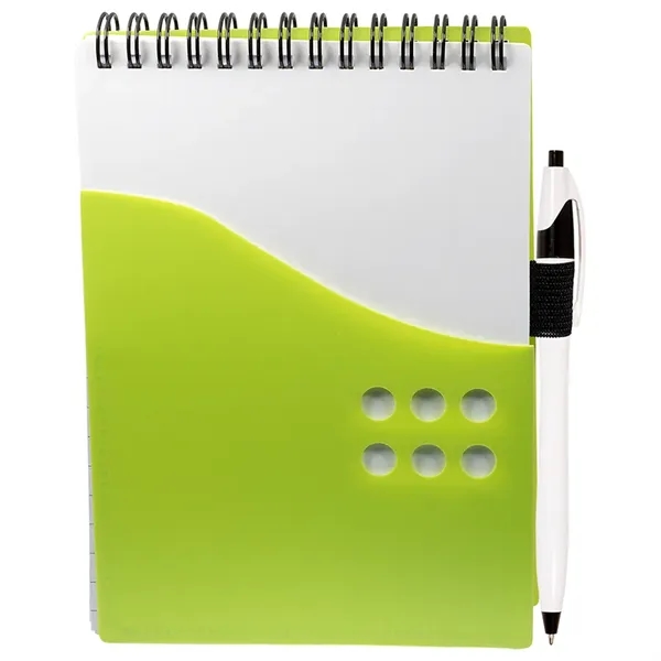 Two-Tone Jotter with Contour Pen - Image 3