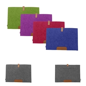 Soft Felt Sleeve with Flap for 13in Laptop