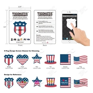 Flag Design TOGOMATES Phone Screen Cleaner w/ Standard card
