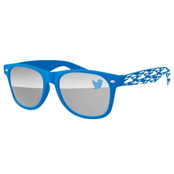 Retro Mirror Sunglasses w/ 1-color imprint - Image 1