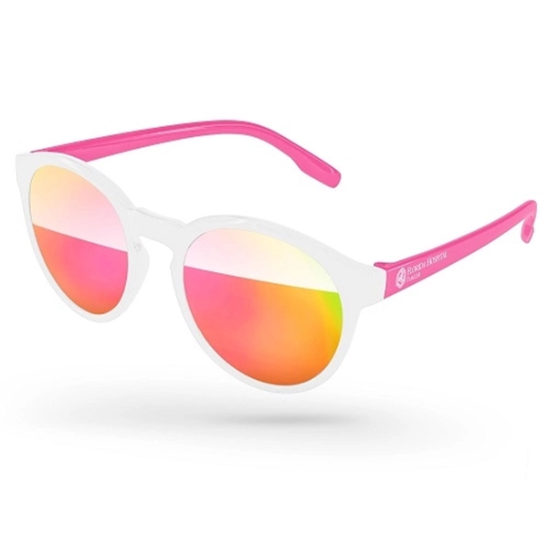 Breast Cancer Awareness Vicky Mirror Sunglasses w/1-color - Image 1