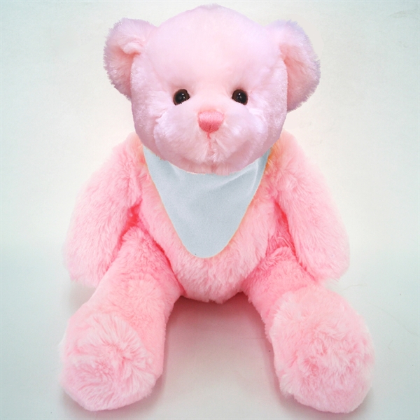 13" Classic Pink Bear - Image 2