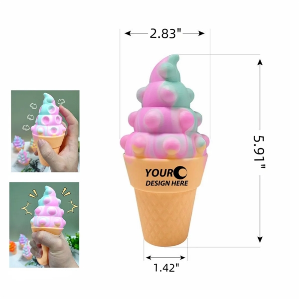 Ice Cream Shaped Squeeze Toy Stress Reliever