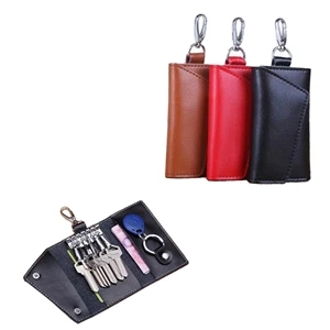 Pocket Size Genuine Leather Key Case