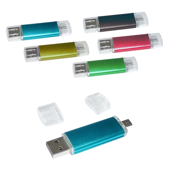 1GB USB Flash Drive with Micro Adapter