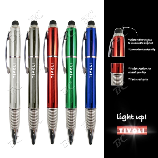Logo Light Up Stylus Pen - Image 1