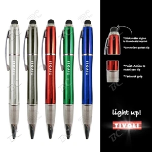 Logo Light Up Stylus Pen