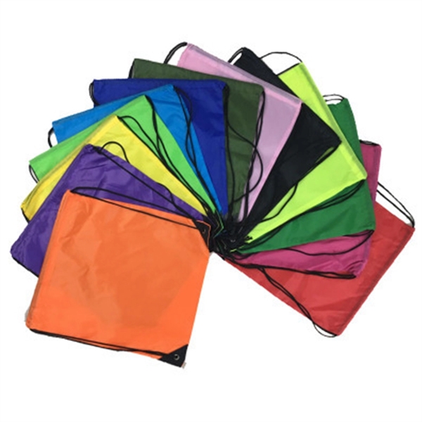 Drawstring Cinch-Up Backpack Sports Bag - Image 1