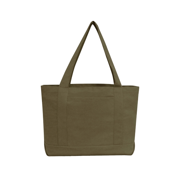 Heavy Duty Special Color Premium 12 Oz Canvas Gusseted Tote - Image 3
