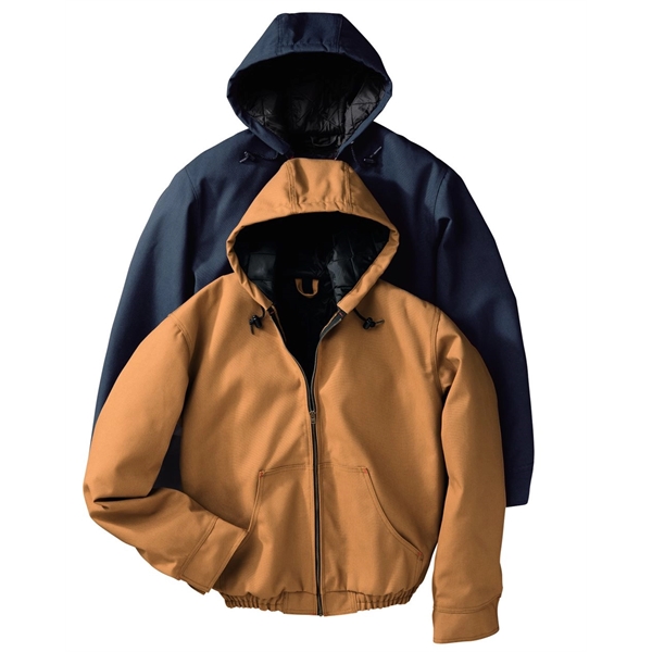 Red Kap Blended Duck Zip-Front Hooded Jacket