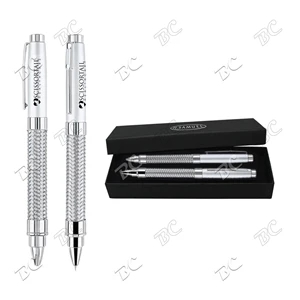 Ballpoint Pen & Rollerball Metal Pen Set