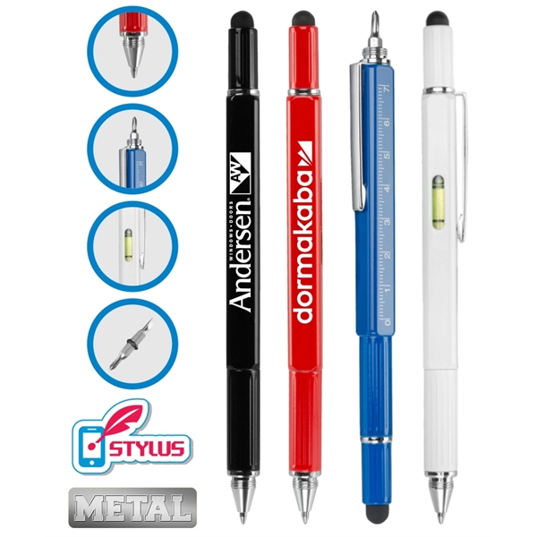 5-in-1 Multi-Tool Stylus Pens - Image 1