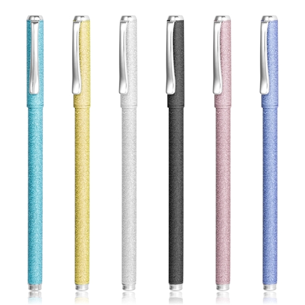 Sandblasting Finish Colorful Series Metal Gel Pen - Image 1