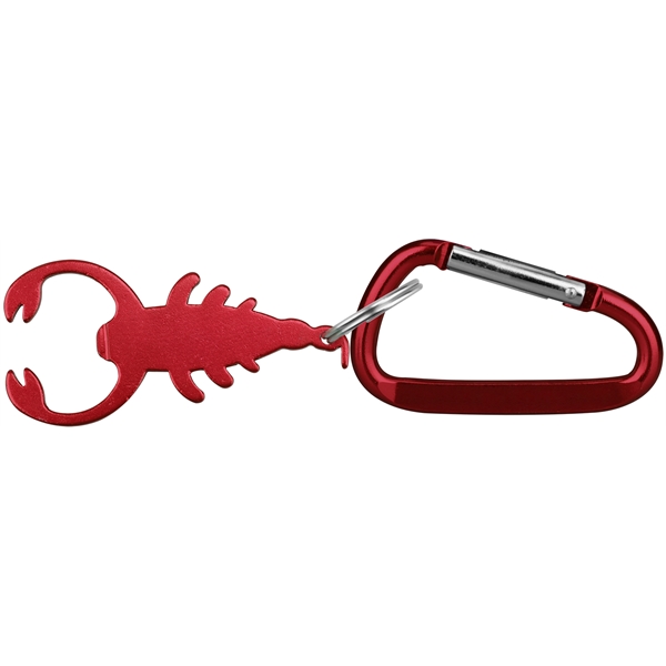 Scorpion Shape Bottle Opener with key ring &  carabiner - Image 4