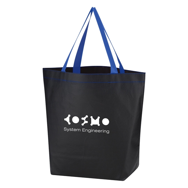 Non-Woven Leather-Look Tote Bag - Image 2