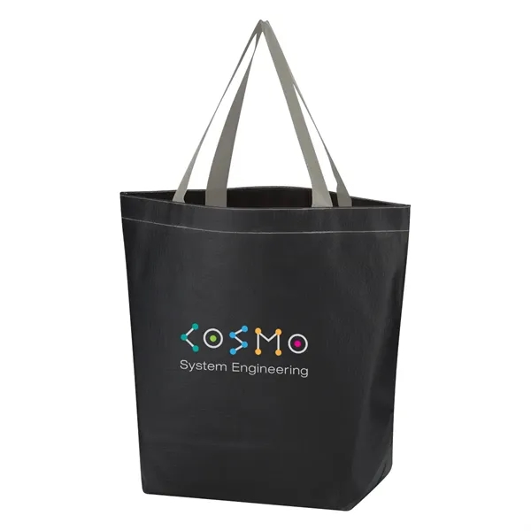 Non-Woven Leather-Look Tote Bag - Image 3